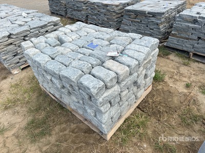 Quantity of 4 in x 4 in x 8 in Tumbled Belgium Blocks
