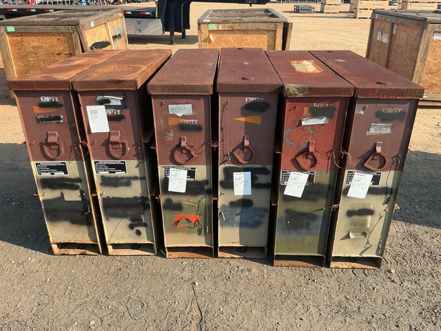 (6) JMC CNU-332/E 30mm Ammunition Storage Containers