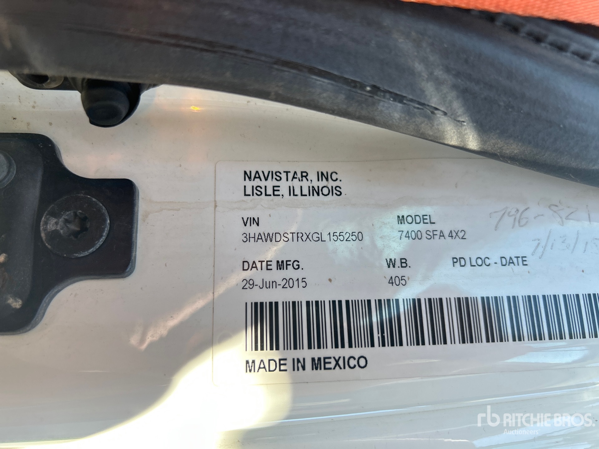 2016 International 7400 Snow Plow Truck