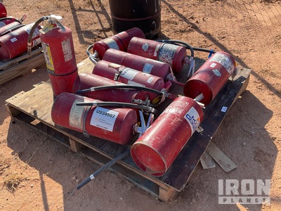 Quantity of (9) Badger Advantage 28lb. Dry Chemical Fire Extinguisher