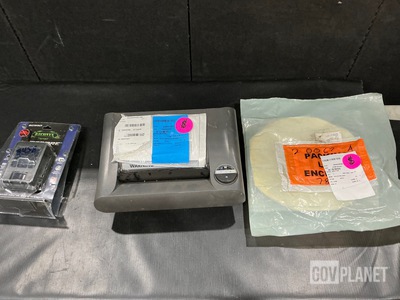 (2) Reflectors, (2) Surveillance Cameras, (1) Shredder & Assorted Items