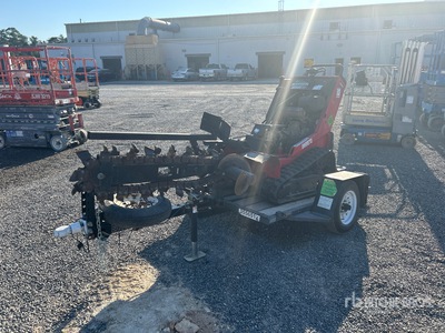 Barreto E2036RTKH-6MS Walk Behind Trencher w/2016 Barreto Trailer