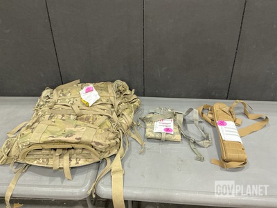 (51) Individual Equipment Belts, (32) Hydration System Carriers & Assorted Items