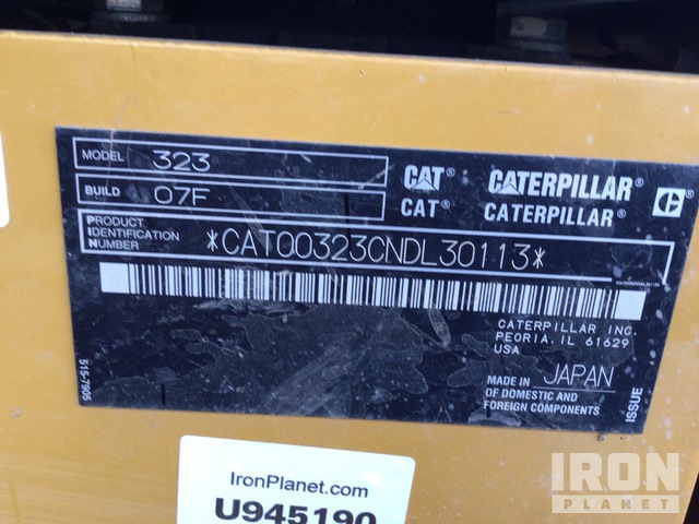EXCAVADORA 2023 CATERPILLAR 323