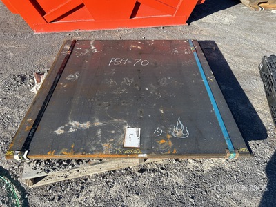 Quantity of (2) 2025 Kit Containers Steel 1 in x 60 in x 62 in Steel Plates