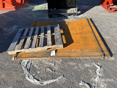 Quantity of (2) 2025 Kit Containers Steel 3/4 in x 73 in x 82 in Steel Plates