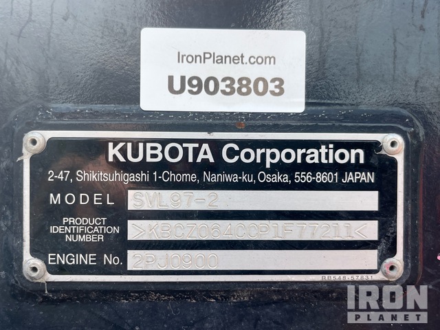 MINI CARGADOR SOBRE ORUGAS 2023 KUBOTA SVL972HFC