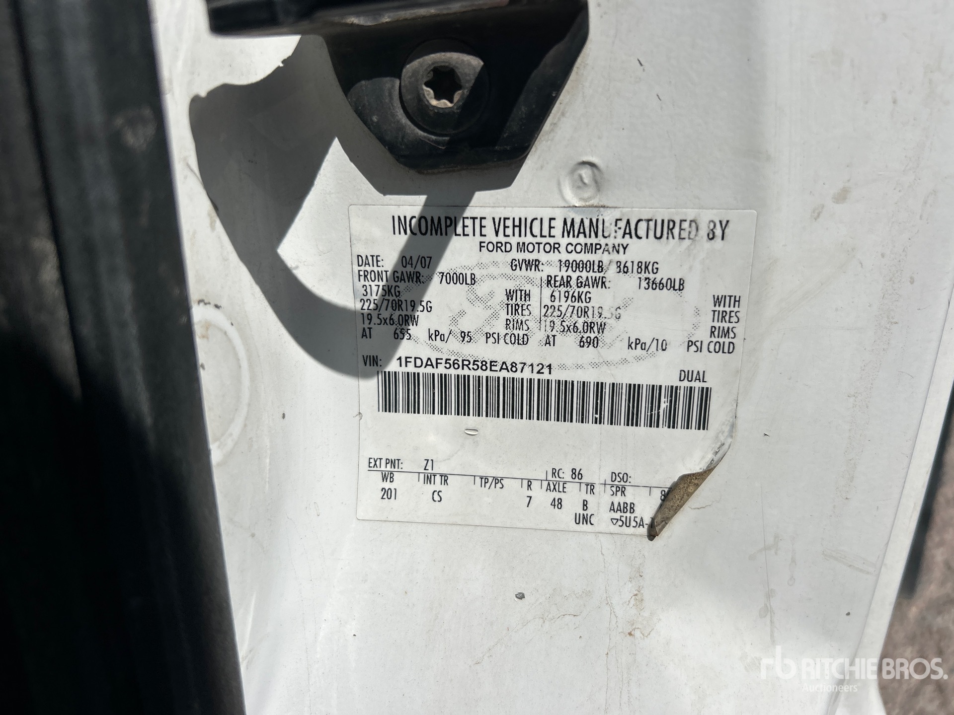 2008 Ford F-550 4x2 Table Top Truck