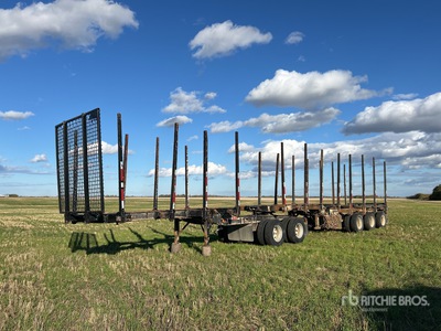 2000 Doepker Super B-Train Short Wood Log Trailer