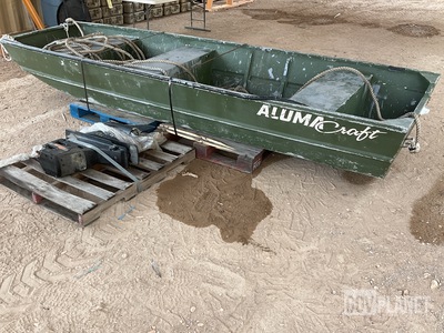 (1) AlumCraft Flat Bottom Boat & (1) Konrad Stern Drive Component