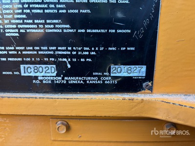 1992 Broderson IC80-2D Carry Deck Crane