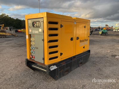 2015 Sdmo R110C3 100 kVA Skid-Mounted Generator Set