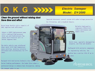 2025 OKG DY-2000 Ride-On Electric Floor Sweeper (Unused)