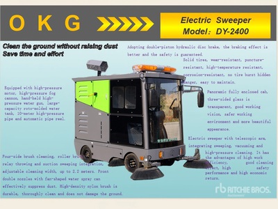 2025 OKG DY-2400 Ride-On Electric Floor Sweeper (Unused)