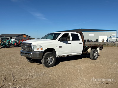 2012 Ram 3500 4x4 Crew Cab Flatbed Truck