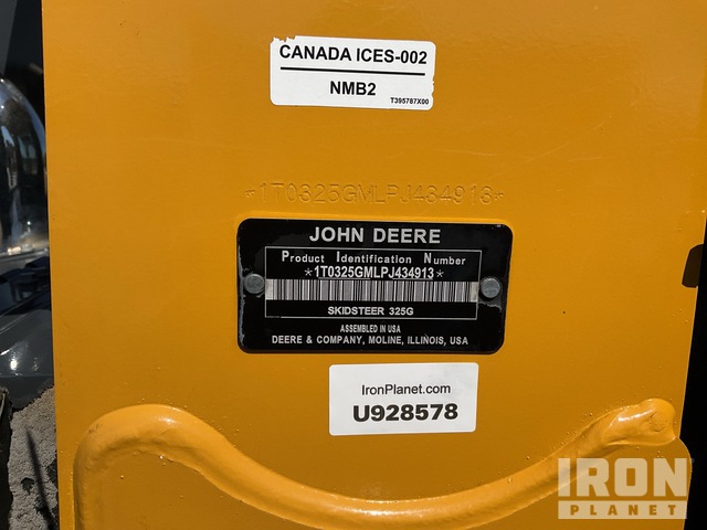 MINI CARGADOR SOBRE ORUGAS 2023 JOHN DEERE 325G