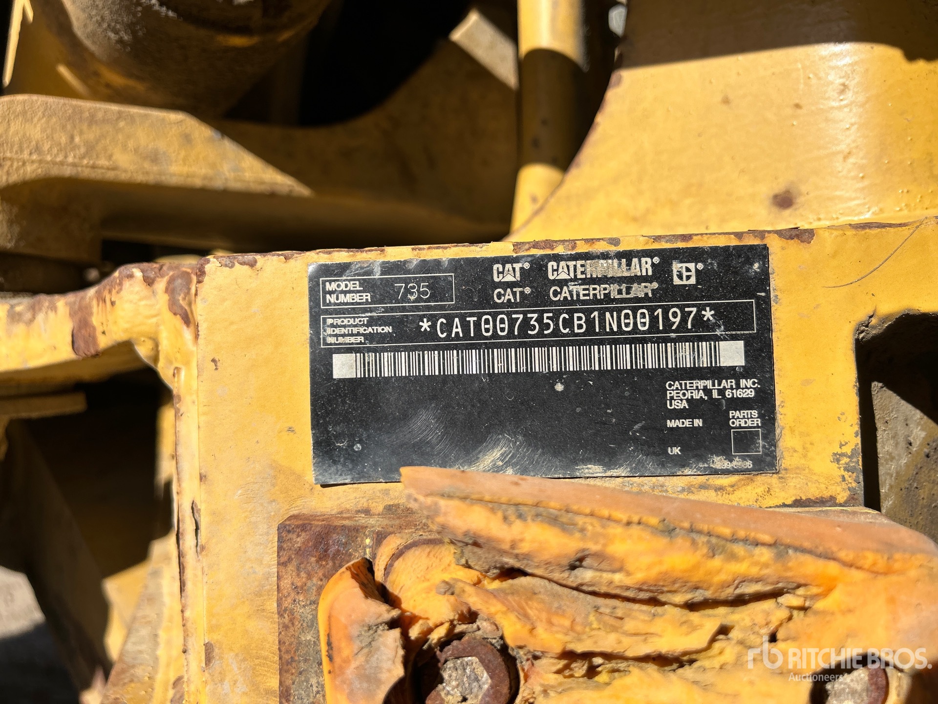 2005 Cat 735 شاحنة قلابة مفصلية