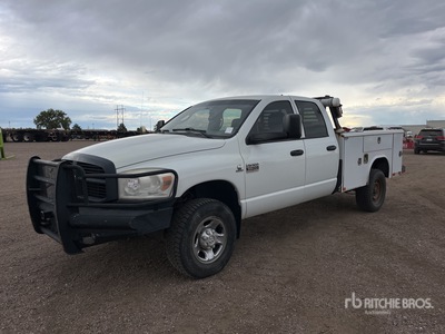 2008 Dodge Ram 3500 4x4 Crew Cab Utility Truck