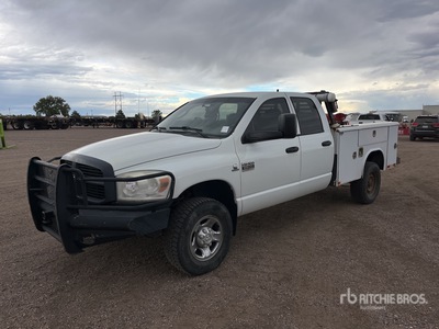 2008 Dodge Ram 3500 4x4 Crew Cab Utility Truck
