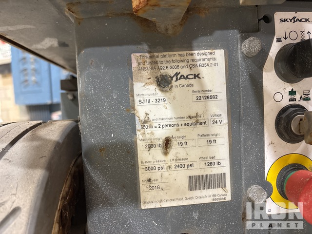ELEVADOR TIJERA 2018 SKYJACK SJII3219