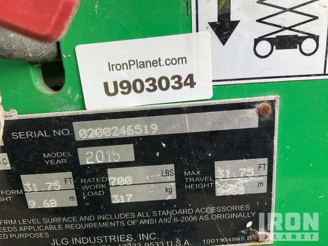 ELEVADOR TIJERA 2015 JLG 3246ES