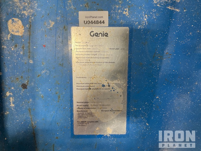 ELEVADOR TIJERA 2016 GENIE GS2646