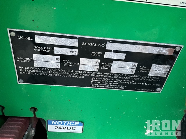 ELEVADOR TIJERA 2017 JLG 2032ES