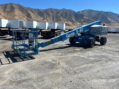 2007 Genie S60 4WD Diesel Telescopic Boom Lift