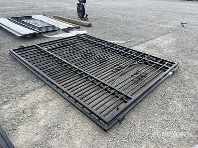 19 ft x 7 ft 3 in Steel Driveway Gate