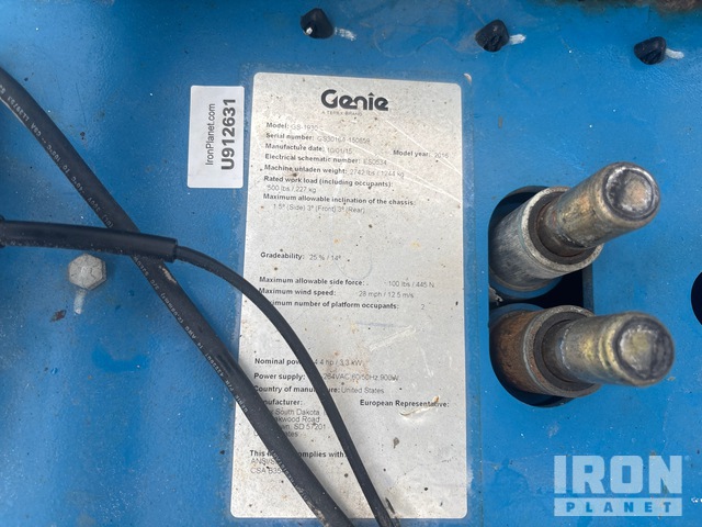 ELEVADOR TIJERA 2016 GENIE GS1930