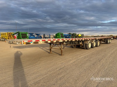 2009 Wilson 32 ft Super B-Train Lead Flatbed Trailer