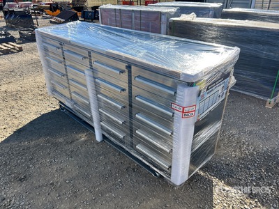 2025 Suihe NWB-20DS -7 7 ft 20-Drawer Stainless Steel Workbench (Unused)