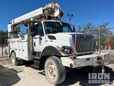 Altec DL42 EX 30000 lb Straight Boom on 2009 International 7400 4x4 شاحنة رافعة (Inoperable)