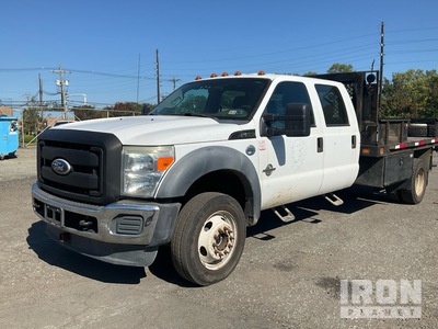 2011 Ford F-550 XL 4x4 Crew Cab Flatbed Truck