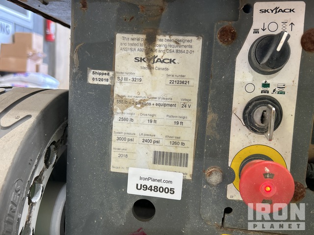 ELEVADOR TIJERA 2018 SKYJACK SJIII3219