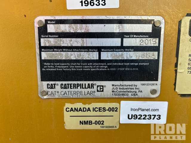 MANIPULADOR 2019 CATERPILLAR