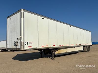 2012 Wabash 53 ft x 102 in T/A Van Trailer