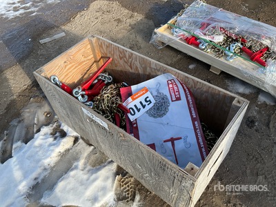 Quantity of (5) 2025 Suihe BC-5400 5400 lb Ratchet Binders & (10) 20 ft Chains (Unused)