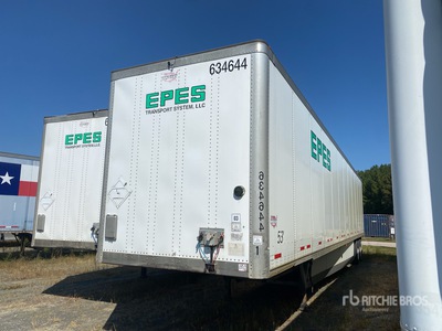 2015 Wabash DVCVHPC 53 ft x 102 in T/A Van Trailer