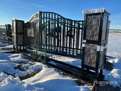 2025 Suihe NFG-20FC-3 20 ft Wrought Iron Bi-Parting Driveway Gate (Unused)