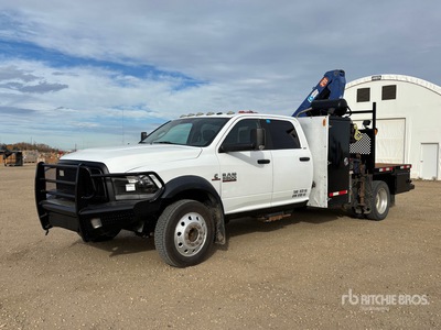 2009 PM 6023 5620 lb Knuckle Boom on 2013 Ram 5500 SLT 4x4 Crew Cab Boom Truck