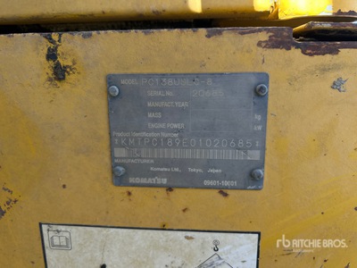 2007 Komatsu PC138USLC-8 油圧ショベル