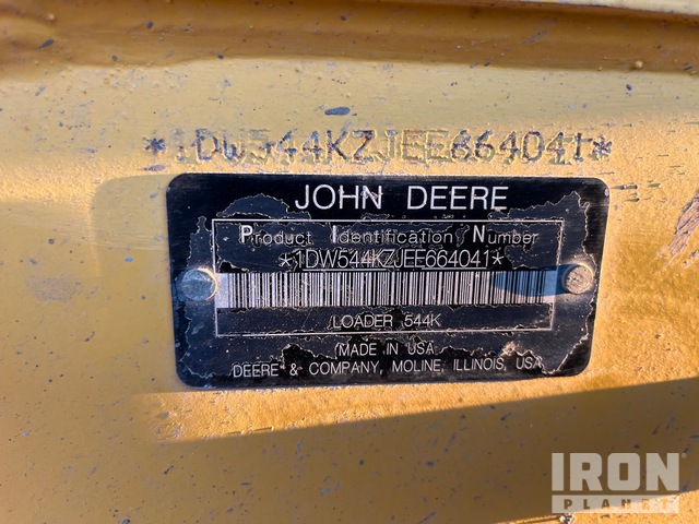 CARGADOR FRONTAL 2014 JOHN DEERE 544K