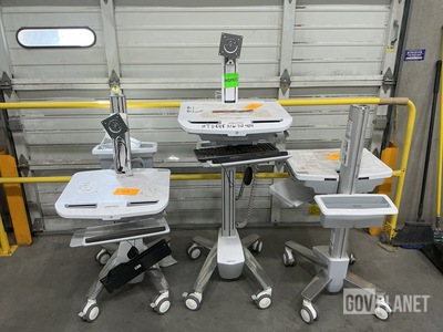 (3) Ergotron Hospital Carts