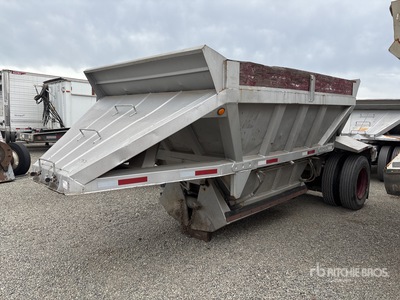 1980 Fruehauf 12 ft S/A Belly Dump Trailer