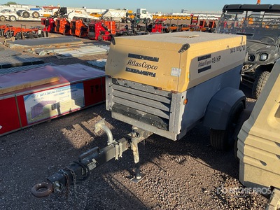2010 Atlas Copco XAS 185 JD7 185 cfm Mobile Air Compressor
