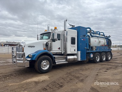 2016 Custom Vac on 2016 Kenworth T800B 8x6 Sleeper Combination Wash/ Vacuum Tanker Truck