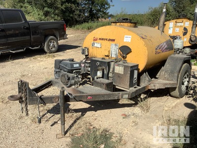 2013 Mauldin MT300 S/A 300 gal Asphalt Distributor Trailer (Inoperable)