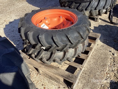 Quantity of (2) Goodyear 9.5-24 Tire/Rim Assembly Tyres