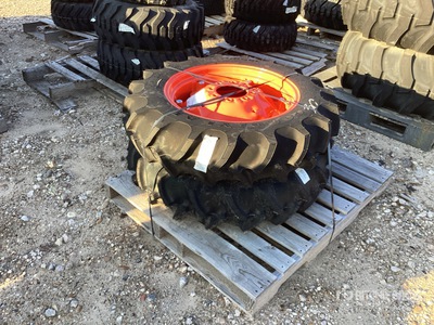 Quantity of (2) Goodyear 9.5-24 Tire/Rim Assembly Tyres